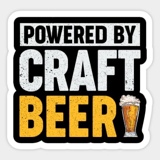 Powered by Craft Beer Sticker